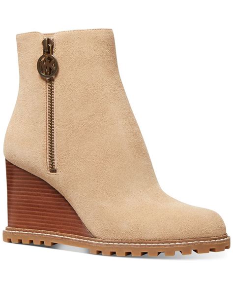 Michael Michael Kors Women's Evelyn Lug Sole Wedge Booties